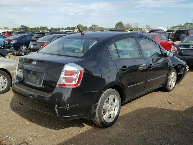 3N1AB61E28L748407 - 2008 NISSAN SENTRA BLACK photo 4