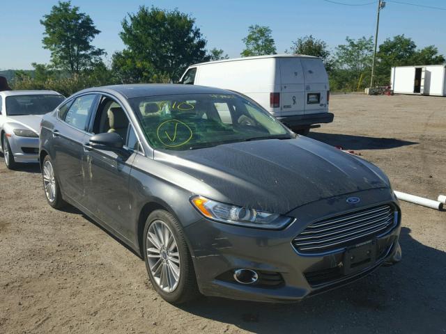 3FA6P0H97FR110454 - 2015 FORD FUSION SE GRAY photo 1