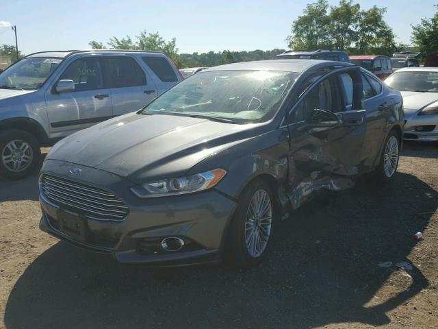 3FA6P0H97FR110454 - 2015 FORD FUSION SE GRAY photo 2