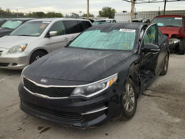 5XXGT4L14GG012310 - 2016 KIA OPTIMA BLACK photo 2