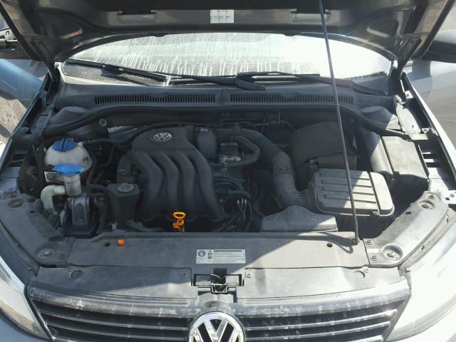 3VW2K7AJ2BM392737 - 2011 VOLKSWAGEN JETTA BASE 灰色 照片 7