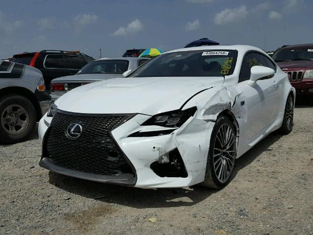 JTHHP5BC0F5000951 - 2015 LEXUS RC-F WHITE photo 2