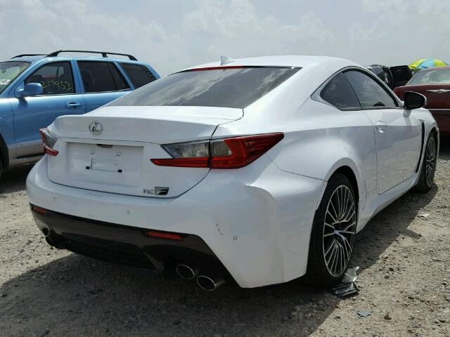 JTHHP5BC0F5000951 - 2015 LEXUS RC-F WHITE photo 4