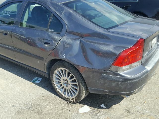 YV1RS59V242360534 - 2004 VOLVO S60 2.5T GRAY photo 10