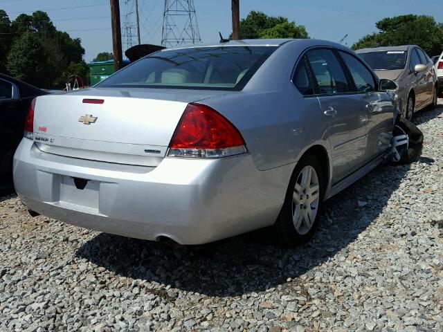 2G1WB5E38E1101814 - 2014 CHEVROLET IMPALA LIM SILVER photo 4