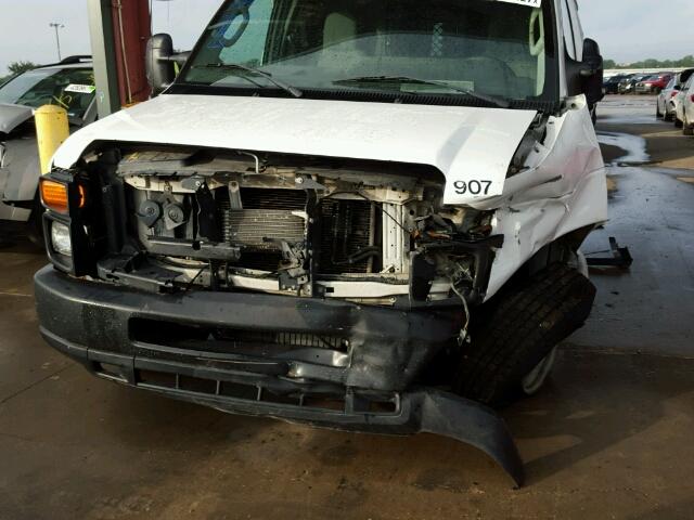 1FTNE1EW7ADA56201 - 2010 FORD ECONOLINE WHITE photo 9