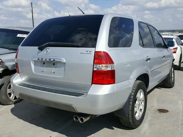 2HNYD18602H538471 - 2002 ACURA MDX SILVER photo 4