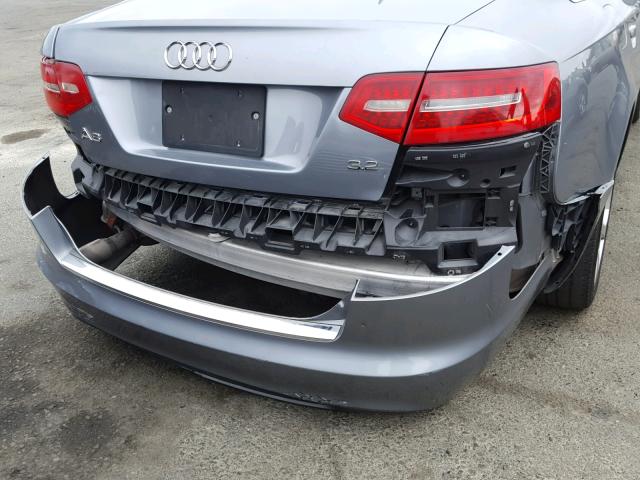 WAUAKAFB6BN003646 - 2011 AUDI A6 PREMIUM GRAY photo 9