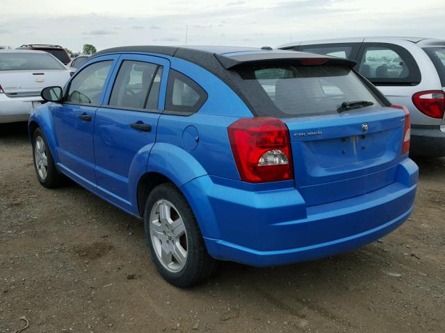 1B3HB48B18D718124 - 2008 DODGE CALIBER BLUE photo 3