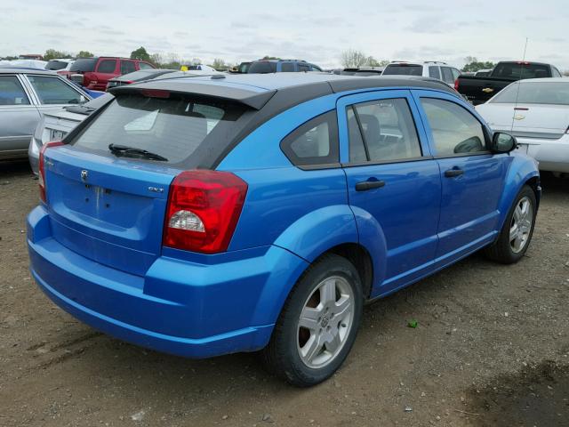 1B3HB48B18D718124 - 2008 DODGE CALIBER BLUE photo 4