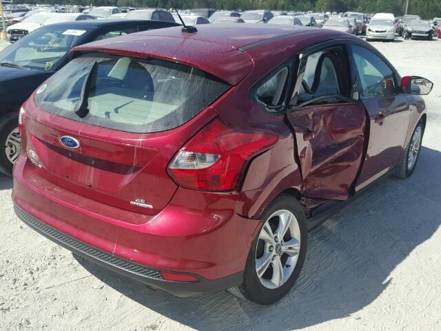 1FADP3K20DL249650 - 2013 FORD FOCUS SE RED photo 4