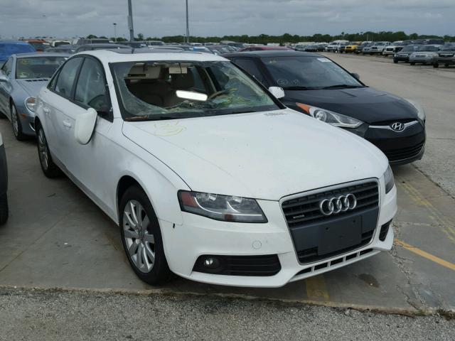 WAUBFAFL4CA117929 - 2012 AUDI A4 WHITE photo 1