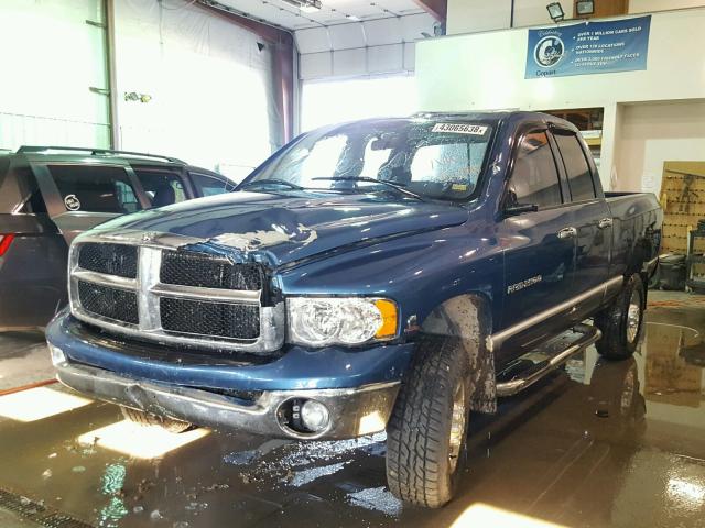 3D7KU28C83G854246 - 2003 DODGE RAM 2500 S BLUE photo 2