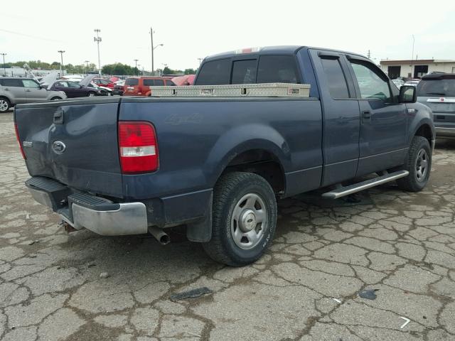 1FTPX14514KD89036 - 2004 FORD F150 BLUE photo 4