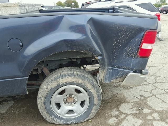 1FTPX14514KD89036 - 2004 FORD F150 BLUE photo 9