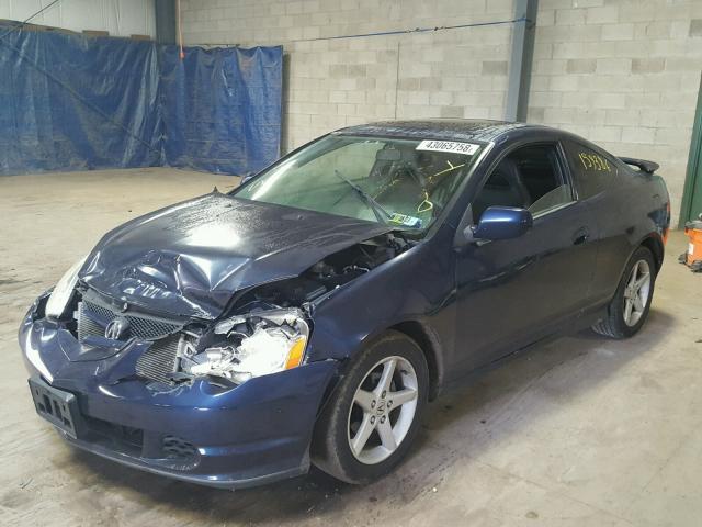 JH4DC54844S011601 - 2004 ACURA RSX BLUE photo 2