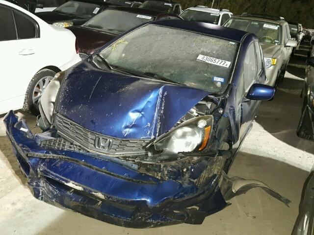 JHMGE8H56DC050502 - 2013 HONDA FIT SPORT BLUE photo 2