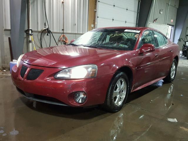 2G2WP552261171606 - 2006 PONTIAC GRAND PRIX MAROON photo 2