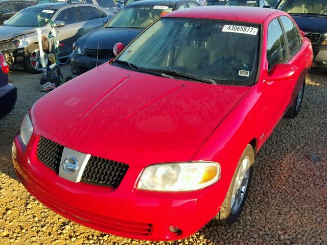 3N1CB51D25L591421 - 2005 NISSAN SENTRA RED photo 2