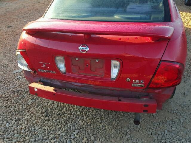 3N1CB51D25L591421 - 2005 NISSAN SENTRA RED photo 9