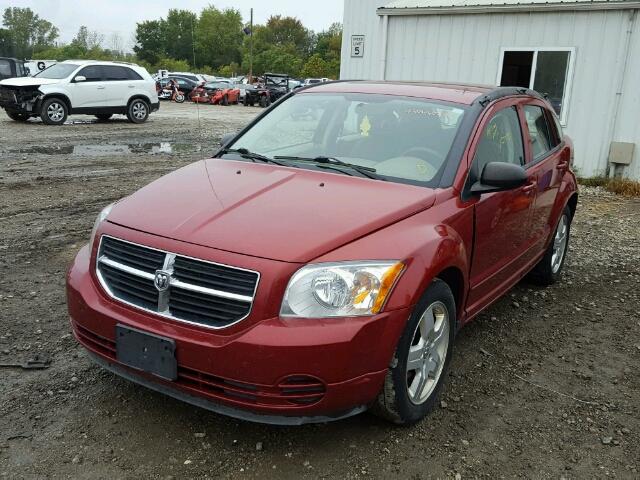 1B3HB48A89D142685 - 2009 DODGE CALIBER SX RED photo 2