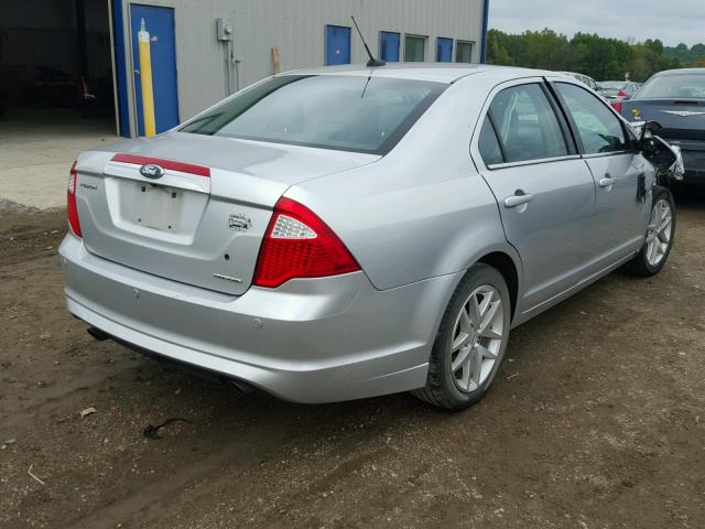 3FAHP0JG3CR444493 - 2012 FORD FUSION SILVER photo 4