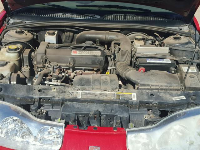 1G8ZR12772Z308983 - 2002 SATURN SC2 RED photo 7