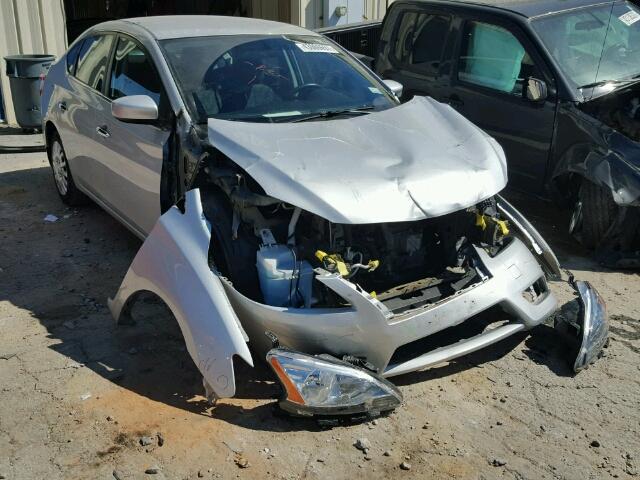 1N4AB7APXDN908098 - 2013 NISSAN SENTRA S SILVER photo 1