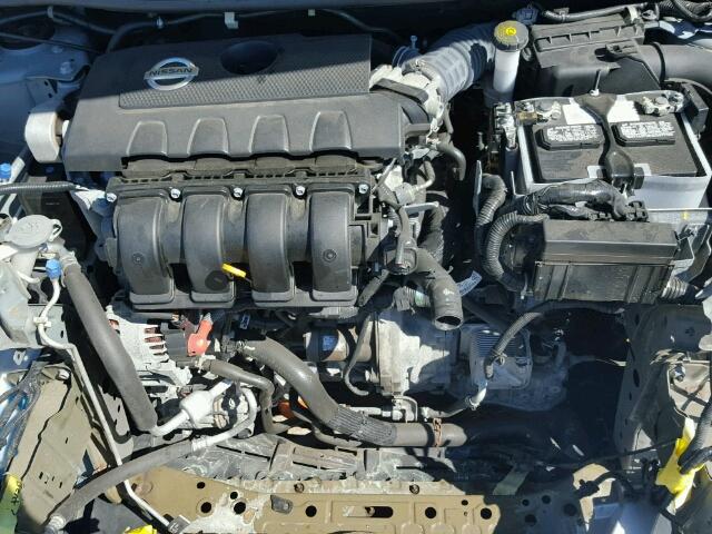 1N4AB7APXDN908098 - 2013 NISSAN SENTRA S SILVER photo 7