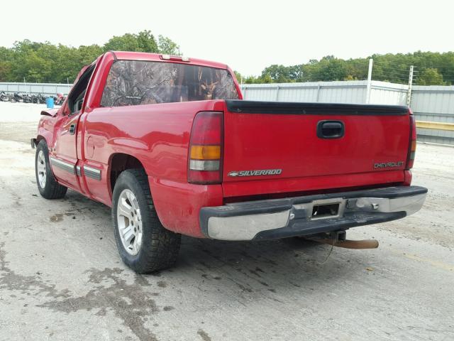 1GCEC14W7YZ149899 - 2000 CHEVROLET SILVERADO RED photo 3