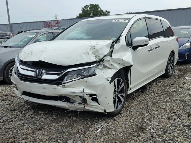 5FNRL6H97JB111104 - 2018 HONDA ODYSSEY EL WHITE photo 2