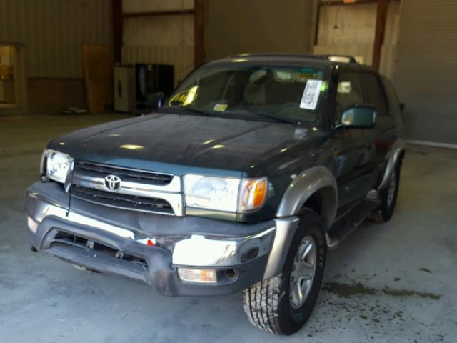 JT3HN86R729063558 - 2002 TOYOTA 4RUNNER GREEN photo 2