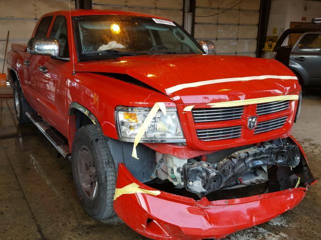 1D7HW38N88S629417 - 2008 DODGE DAKOTA SXT RED photo 1