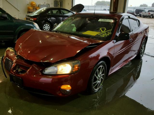 2G2WR524941196466 - 2004 PONTIAC GRAND PRIX MAROON photo 2