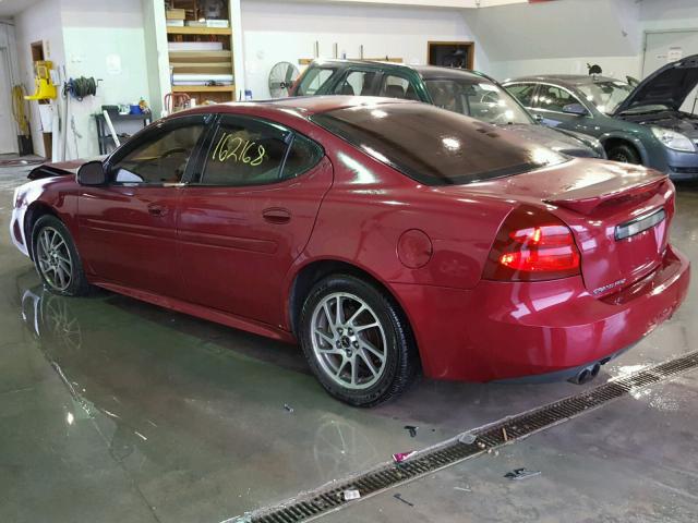 2G2WR524941196466 - 2004 PONTIAC GRAND PRIX MAROON photo 3