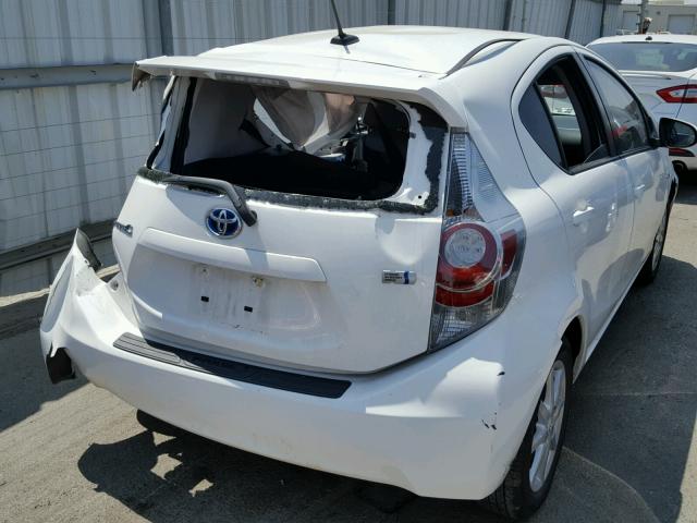 JTDKDTB34C1008297 - 2012 TOYOTA PRIUS C WHITE photo 2