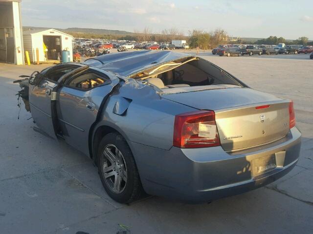 2B3KA53H57H893360 - 2007 DODGE CHARGER GRAY photo 3