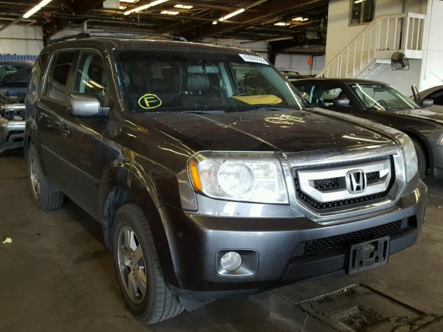 5FNYF4H7XBB050581 - 2011 HONDA PILOT EXLN GRAY photo 1