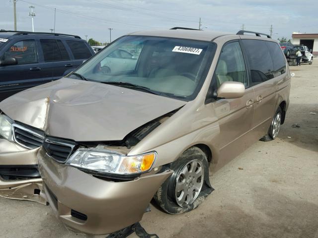 2HKRL18972H569022 - 2002 HONDA ODYSSEY TAN photo 2