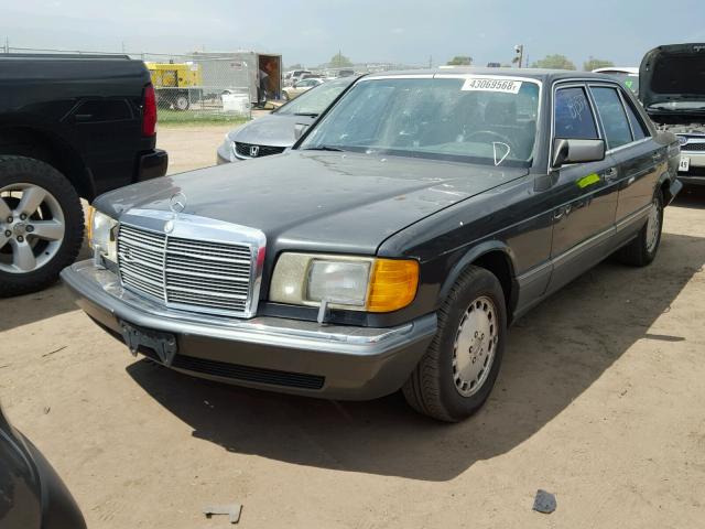 WDBCA35E1KA497135 - 1989 MERCEDES-BENZ 420 SEL GRAY photo 2