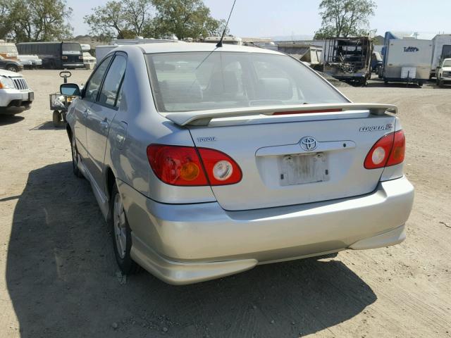 1NXBR32E34Z240954 - 2004 TOYOTA COROLLA SE SILVER photo 3