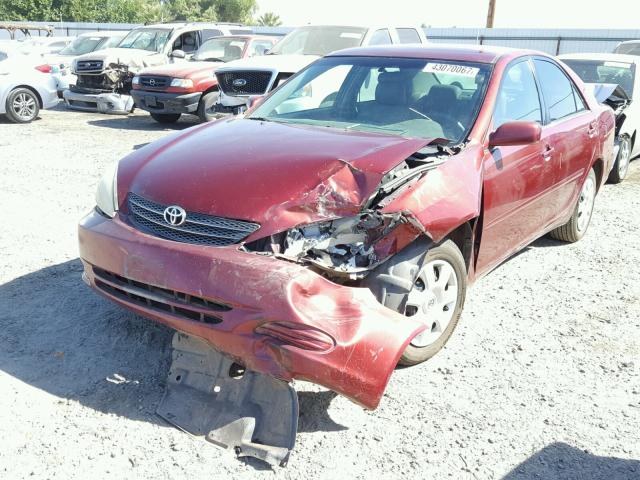 4T1BE32K34U271400 - 2004 TOYOTA CAMRY LE MAROON photo 2