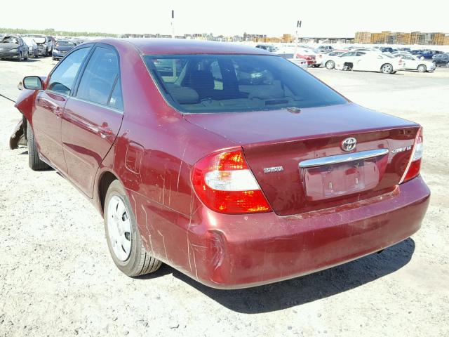 4T1BE32K34U271400 - 2004 TOYOTA CAMRY LE 栗色 照片 3