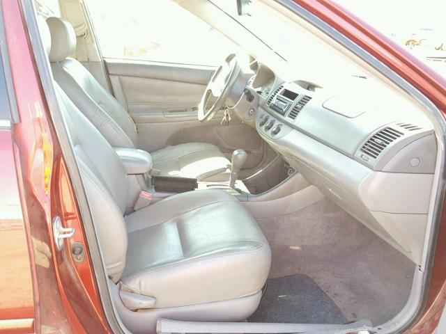 4T1BE32K34U271400 - 2004 TOYOTA CAMRY LE MAROON photo 5