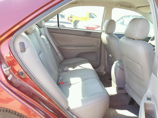 4T1BE32K34U271400 - 2004 TOYOTA CAMRY LE MAROON photo 6