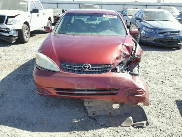 4T1BE32K34U271400 - 2004 TOYOTA CAMRY LE MAROON photo 9