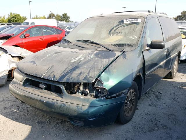 2FMZA5140WBE40015 - 1998 FORD WINDSTAR W GREEN photo 2