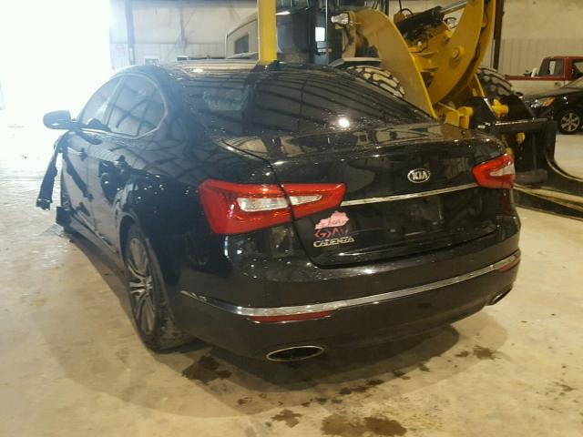 KNALN4D71G5215734 - 2016 KIA CADENZA LU BLACK photo 3