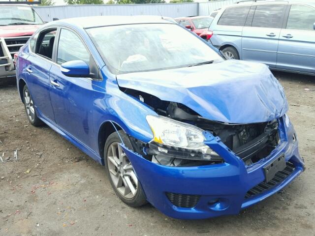 3N1AB7AP2FY256418 - 2015 NISSAN SENTRA BLUE photo 1