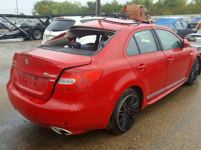 JS2RF9A61C6100242 - 2012 SUZUKI KIZASHI SP RED photo 4